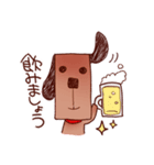 レンガ犬のレンくん家族（個別スタンプ：16）