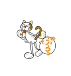 やさぐれ！「ねこ丸」 こんにちわだっ！！（個別スタンプ：9）