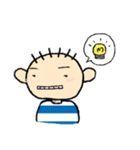 ボーダーかっちゃーんと小鳥（個別スタンプ：16）