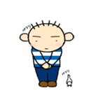 ボーダーかっちゃーんと小鳥（個別スタンプ：35）