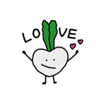 のんびりゆかいな野菜たち（個別スタンプ：1）