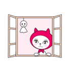 ピンクフードのねこちゃん②（個別スタンプ：37）