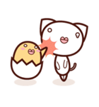 しろねこビル と ひよこのリップ（個別スタンプ：20）