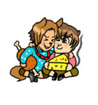 どうぶつ男子（個別スタンプ：40）