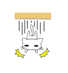 しろにゃんこ！（個別スタンプ：3）
