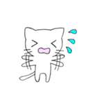 しろにゃんこ！（個別スタンプ：5）