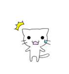 しろにゃんこ！（個別スタンプ：6）