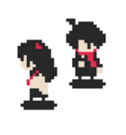 Pixels ＆ Lovers #01 ユウ＆ユイ（個別スタンプ：33）