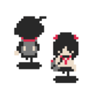 Pixels ＆ Lovers #01 ユウ＆ユイ（個別スタンプ：35）