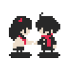 Pixels ＆ Lovers #01 ユウ＆ユイ（個別スタンプ：38）