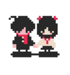 Pixels ＆ Lovers #01 ユウ＆ユイ（個別スタンプ：40）