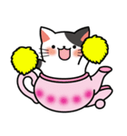 Teapot cat-BUCHI-(ティーポットぶちねこ)（個別スタンプ：6）