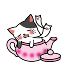 Teapot cat-BUCHI-(ティーポットぶちねこ)（個別スタンプ：10）