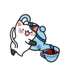 Teapot cat-BUCHI-(ティーポットぶちねこ)（個別スタンプ：14）