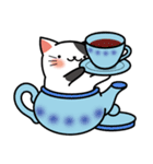 Teapot cat-BUCHI-(ティーポットぶちねこ)（個別スタンプ：15）