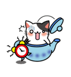 Teapot cat-BUCHI-(ティーポットぶちねこ)（個別スタンプ：17）