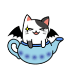 Teapot cat-BUCHI-(ティーポットぶちねこ)（個別スタンプ：19）