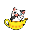 Teapot cat-BUCHI-(ティーポットぶちねこ)（個別スタンプ：28）