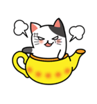 Teapot cat-BUCHI-(ティーポットぶちねこ)（個別スタンプ：29）