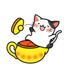 Teapot cat-BUCHI-(ティーポットぶちねこ)（個別スタンプ：30）