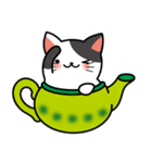 Teapot cat-BUCHI-(ティーポットぶちねこ)（個別スタンプ：37）