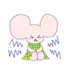 サングラスのライオンとネズミ（個別スタンプ：17）