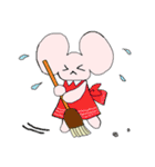 サングラスのライオンとネズミ（個別スタンプ：18）