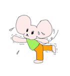 サングラスのライオンとネズミ（個別スタンプ：38）