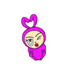 PinkBunnyTights ぴんくばにーたいつ（個別スタンプ：38）