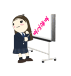 デカ顔 まるこの日常（個別スタンプ：1）