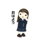 デカ顔 まるこの日常（個別スタンプ：6）