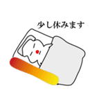 スノボをする ぽっくん（個別スタンプ：35）
