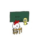 にわとりコケシ…その名も「コケコケシ」（個別スタンプ：36）