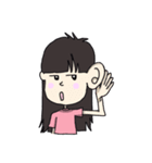 前髪パツ子（個別スタンプ：35）
