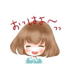 ふわふわ系女の子（個別スタンプ：9）