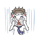 ふとまゆのねこ（個別スタンプ：5）