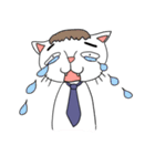 ふとまゆのねこ（個別スタンプ：8）