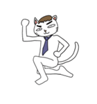 ふとまゆのねこ（個別スタンプ：9）