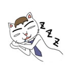 ふとまゆのねこ（個別スタンプ：10）