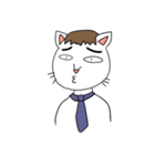 ふとまゆのねこ（個別スタンプ：19）