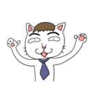 ふとまゆのねこ（個別スタンプ：20）