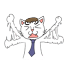 ふとまゆのねこ（個別スタンプ：21）