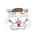 ふとまゆのねこ（個別スタンプ：22）