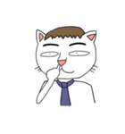 ふとまゆのねこ（個別スタンプ：23）
