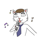 ふとまゆのねこ（個別スタンプ：24）