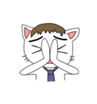 ふとまゆのねこ（個別スタンプ：33）