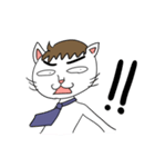 ふとまゆのねこ（個別スタンプ：38）