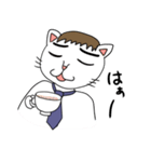 ふとまゆのねこ（個別スタンプ：39）
