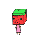 キューブいちご（個別スタンプ：2）