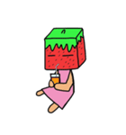 キューブいちご（個別スタンプ：10）